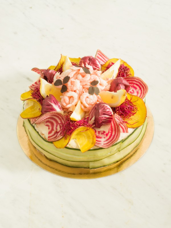 Lax & Skagen Smörgåstårta