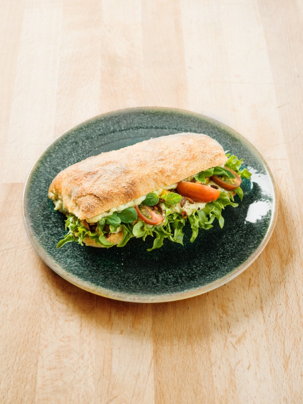 Kronärtskockskräm, örter och vitlök