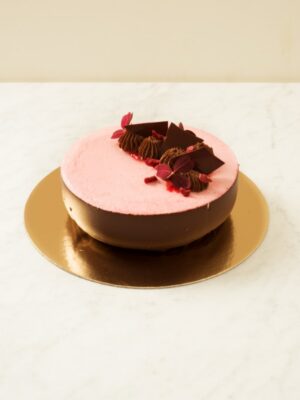 Choklad-Hallontårta