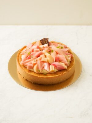 Rabarbermazarintårta