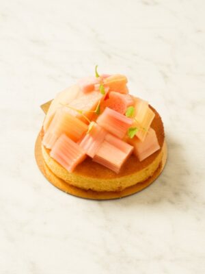 Rabarbermazarinbakelse